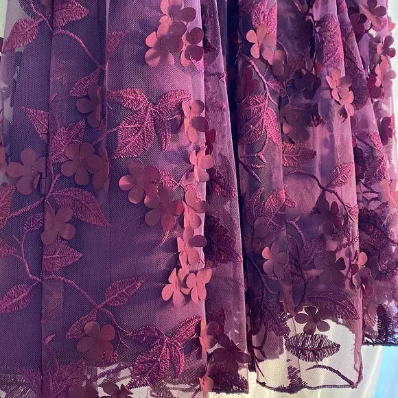 TRIXXI brand dark purple spaghetti strap dress - Picture 3 of 4